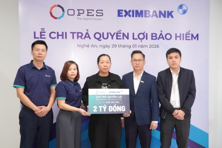 Bảo hiểm số OPES chi trả 2 tỷ đồng khách hàng mua bảo hiểm người vay vốn
