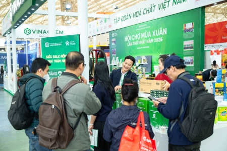 Vinachem tăng cường hiện diện tại Hội chợ Mùa Xuân 2026 - Lan tỏa giá trị sản phẩm hóa chất Việt Nam