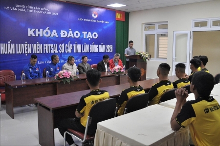 Lâm Đồng mở khoá đào tạo 20 huấn luyện viên Futsal sơ cấp năm 2026