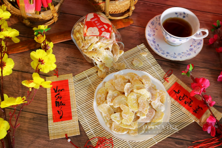 Mứt gừng: Hương vị cay nồng ấm áp ngày Tết