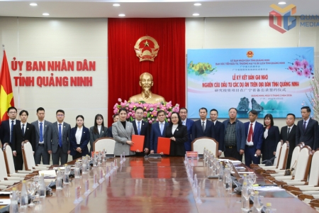 Ký kết biên bản ghi nhớ nghiên cứu đầu tư các dự án trên địa bàn tỉnh Quảng Ninh