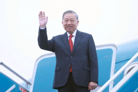 Tổng Bí thư Tô Lâm lên đường thăm cấp Nhà nước tới Lào