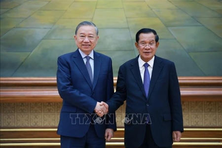 Quốc yến chào mừng Tổng Bí thư Tô Lâm thăm cấp Nhà nước tới Vương quốc Campuchia