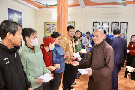 Chùa Bình A, Ninh Bình tổ chức chương trình “Xuân yêu thương” nhân dịp Tết Bính Ngọ 2026