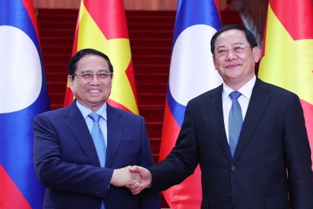 Thủ tướng Chính phủ Phạm Minh Chính hội kiến Thủ tướng Lào Sonexay Siphandone