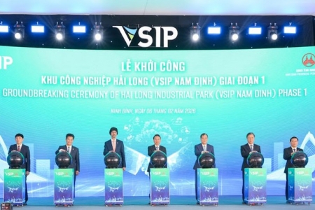 Khởi công Khu công nghiệp Hải Long – VSIP Nam Định: Động lực mới cho công nghiệp xanh Ninh Bình