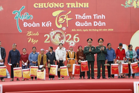 Bắc Ninh: “Xuân đoàn kết - Tết thắm tình quân dân" tại xã Đại Sơn