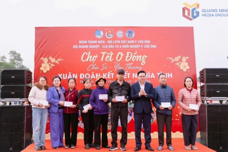 Quảng Ninh: “Chợ Tết 0 đồng” phường Cửa Ông lan tỏa tinh thần tương thân tương ái