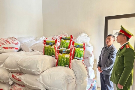 Triệt phá cơ sở sản xuất gạo giả thương hiệu “Thơm Lài Sữa” tại Hà Tĩnh