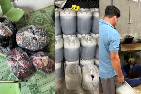 An Giang triệt phá xưởng sản xuất cà phê giả quy mô lớn