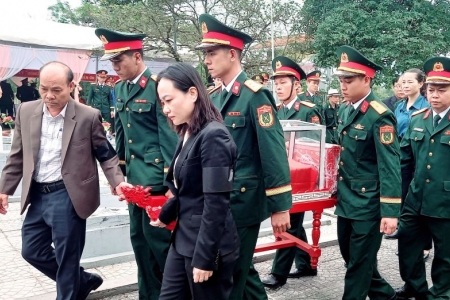 Quảng Trị: Lễ viếng, truy điệu và an táng hài cốt liệt sĩ tại xã Ba Lòng
