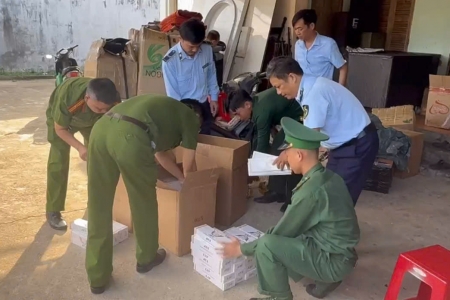 Quảng Ngãi: Phát hiện và thu giữ 1.400 bao thuốc lá điếu không rõ nguồn gốc