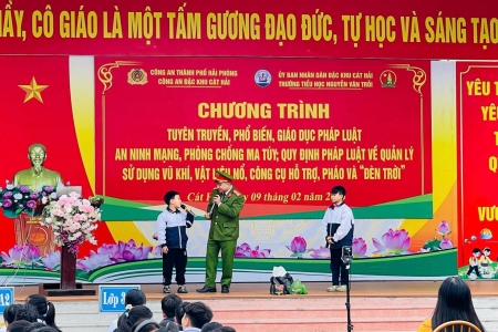 Hải Phòng: Công an đặc khu Cát Hải tổ chức tuyên truyền, phổ biến, giáo dục pháp luật