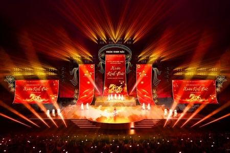 Chương trình nghệ thuật đặc sắc "Xuân Kinh Bắc" chào đón năm mới Bính Ngọ 2026