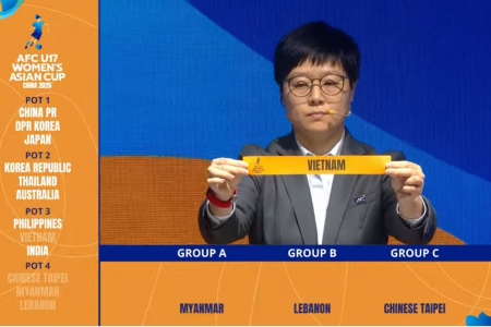 VCK Giải bóng đá nữ U17 châu Á 2026: Việt Nam chung bảng với chủ nhà Trung Quốc