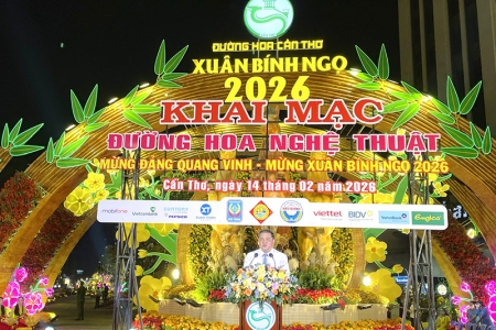 Cần Thơ: Đường hoa nghệ thuật xuân Bính Ngọ 2026 rực rỡ sắc xuân