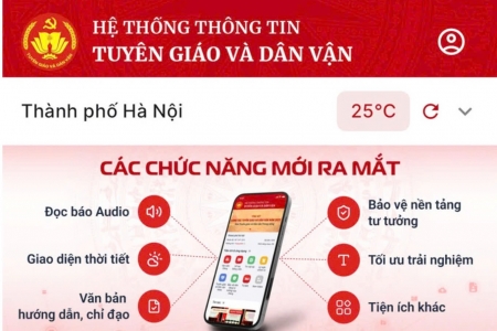 Ứng dụng Tuyên giáo và Dân vận: Kênh thông tin chính thống của Đảng trên không gian số
