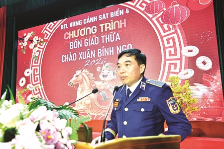 Bộ Tư lệnh Vùng Cảnh sát biển 4 tổ chức đón giao thừa Tết Nguyên đán Bính Ngọ 2026