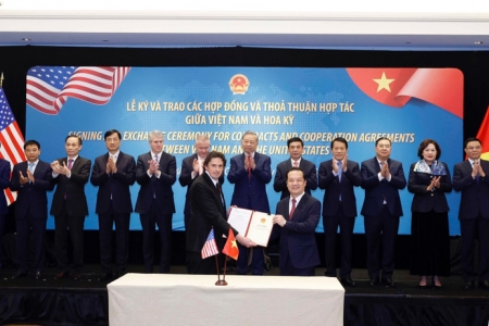 Tổng Bí thư Tô Lâm chứng kiến lễ ký các hợp đồng, thỏa thuận hợp tác của Việt Nam và Hoa Kỳ