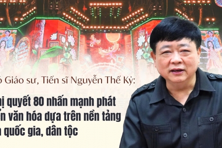 PGS.TS Nguyễn Thế Kỷ: Nghị quyết 80 nhấn mạnh phát triển văn hóa dựa trên nền tảng của quốc gia, dân tộc