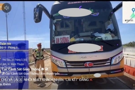 Xử phạt tài xế và chủ xe khách chở quá số người quy định từ tin báo qua Zalo