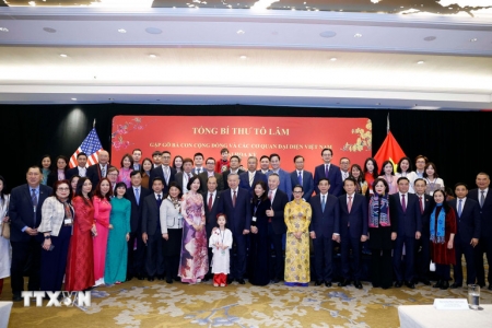 Tổng Bí thư Tô Lâm gặp gỡ bà con cộng đồng người Việt Nam tại Hoa Kỳ