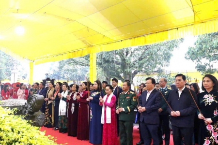 Khai mạc Lễ kỷ niệm 1986 năm Khởi nghĩa Hai Bà Trưng và Lễ hội Đền Hai Bà Trưng Xuân Bính Ngọ 2026