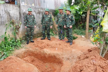 Quảng Trị: Tìm thấy 1 hài cốt liệt sĩ an táng trong hòm đạn