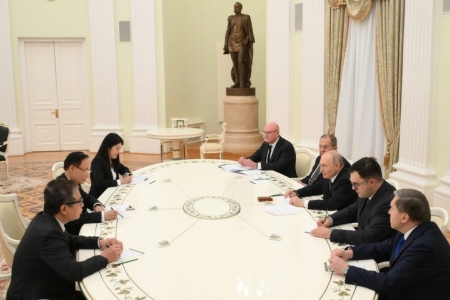 Đặc phái viên của Tổng Bí thư Tô Lâm hội kiến Tổng thống LB Nga Putin