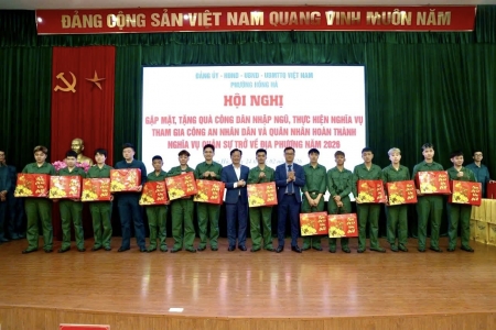 Hà Nội: Nhiều phường đồng loạt tổ chức gặp mặt, động viên thanh niên lên đường nhập ngũ năm 2026