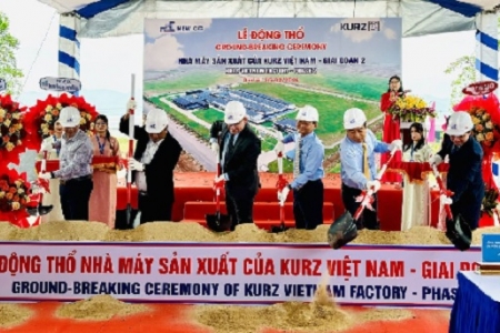 Gia Lai: Công ty TNHH KURZ Việt Nam động thổ Nhà máy sản xuất giai đoạn 2