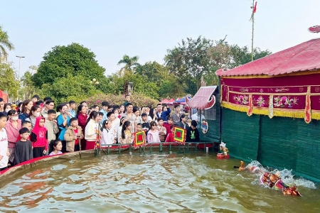 Bắc Ninh: Quảng bá du lịch, trình diễn múa rối nước Đồng Ngư tại lễ hội Xuân