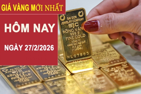 Giá vàng hôm nay 27/2: Đồng loạt giảm sau ngày vía Thần tài