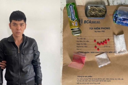 Quảng Trị: Bắt quả tang đối tượng tàng trữ trái phép nhiều loại ma túy