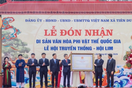 Bắc Ninh đón nhận danh hiệu Di sản văn hóa phi vật thể Quốc gia đối với hội Lim