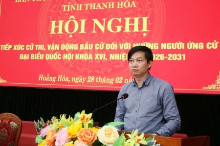 Thanh Hóa: Hội nghị tiếp xúc cử tri, vận động bầu cử với những người ứng cử ĐBQH khóa XVI tại đơn vị bầu cử số 1