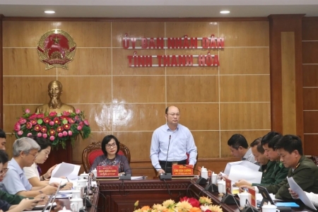 Đoàn công tác của Bộ Tư pháp làm việc với UBND tỉnh Thanh Hóa về chống khai thác IUU