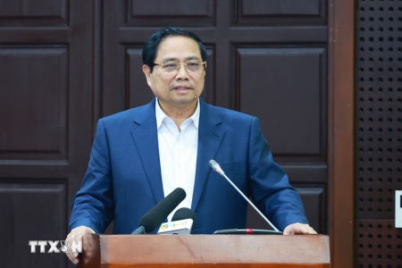 Thủ tướng Phạm Minh Chính làm việc với Ban Thường vụ Thành ủy Đà Nẵng