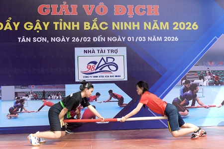 Bắc Ninh: Khai mạc Giải Vô địch đẩy gậy tỉnh năm 2026