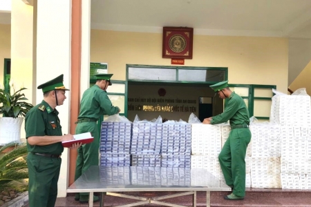 An Giang: Bắt giữ 7.500 bao thuốc lá nhập lậu tại khu vực biên giới Hà Tiên