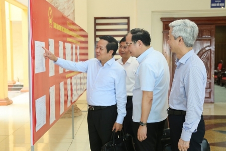 Lãnh đạo tỉnh Hưng Yên kiểm tra công tác chuẩn bị bầu cử