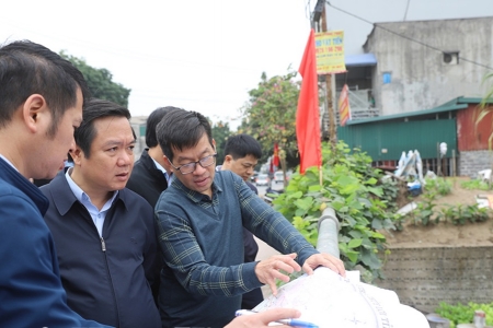 Hưng Yên: Kiểm tra các công trình đầu tư cải tạo, nâng cấp thủy lợi