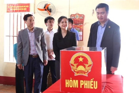 Lãnh đạo tỉnh Lạng Sơn kiểm tra công tác chuẩn bị bầu cử tại 8 xã