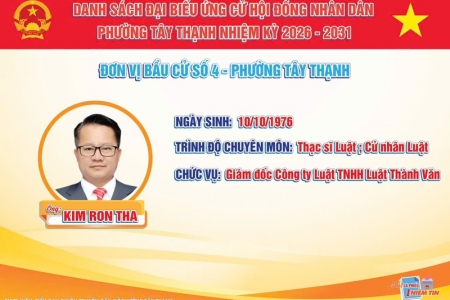 Ứng cử viên đại biểu HĐND phường Tây Thạnh: Tôi sẽ thiết lập "Ngày thứ bảy lắng nghe" nếu trúng cử