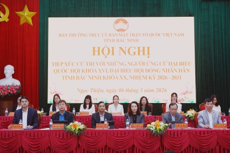 Bắc Ninh: Ứng cử viên đại biểu Quốc hội và đại biểu HĐND tỉnh tiếp xúc cử tri tại đơn vị bầu cử số 2 và 6