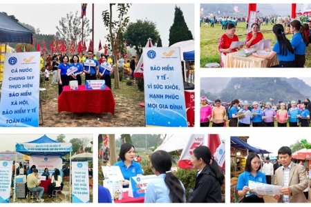 Lào Cai: Tuyên truyền chính sách BHXH, BHYT tại các lễ hội đầu năm