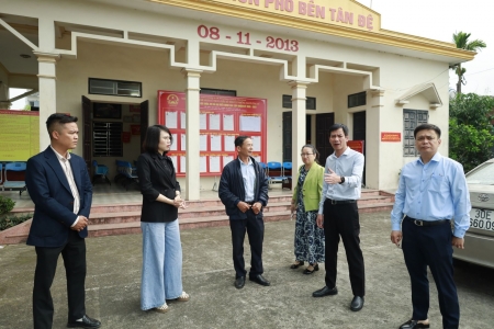 Ninh Bình: Lãnh đạo phường Thiên Trường kiểm tra công tác chuẩn bị bầu cử trên địa bàn phường