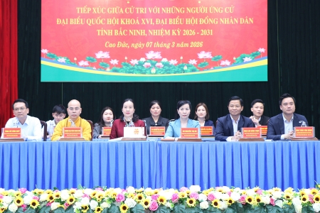 Bắc Ninh: Ứng cử viên đại biểu Quốc hội và đại biểu HĐND tỉnh tiếp xúc cử tri tại đơn vị bầu cử số 6 và 17