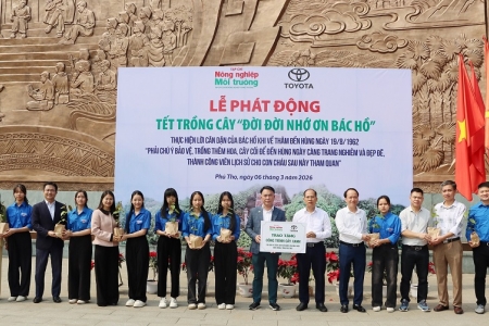 Toyota đồng hành cùng chương trình “Tết trồng cây đời đời nhớ ơn Bác Hồ” Xuân Bính Ngọ 2026