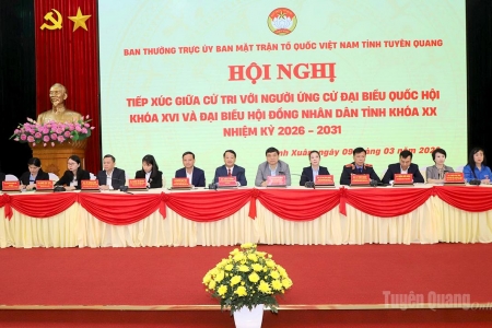 Tuyên Quang: Ứng cử viên đại biểu Quốc hội và HĐND tỉnh cam kết hành động vì sự phát triển toàn diện
